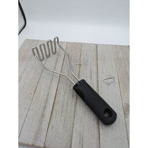 OXO Potato Vegetable Masher Black Handle Utensil 9 1/4"